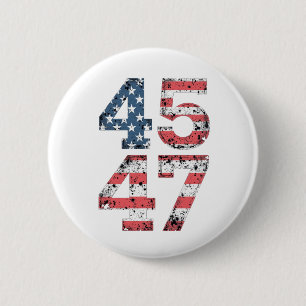 Macaron Rond 5 Cm Fière Maga 47ème Trump a gagné Jour d'inauguration