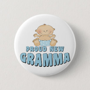 Macaron Rond 5 Cm Fière nouvelle T-Shirt Grammy