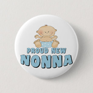 Macaron Rond 5 Cm Fière nouvelle T-Shirt Nonna