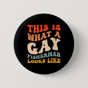 Macaron Rond 5 Cm Fière pêche drôle de fierté gay à quoi ressemble u