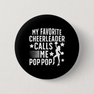 Macaron Rond 5 Cm Fière pom-pom girl Pop Pop Cheerleader Pop Pop Che
