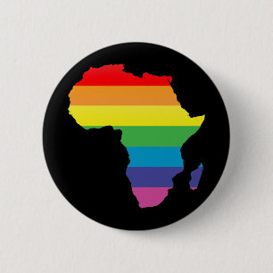 Macaron Rond 5 Cm fierté africaine.