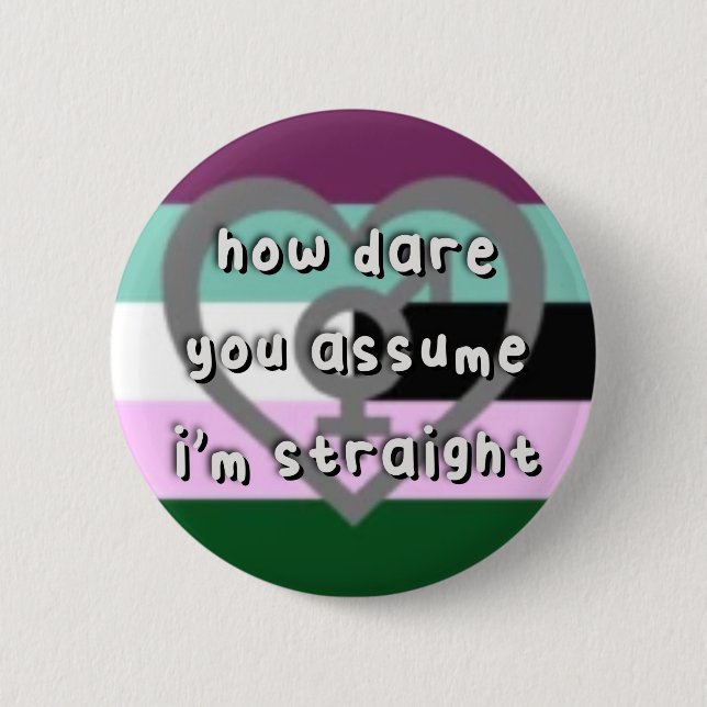 Macaron Rond 5 Cm Fierté Androgynosexuelle - "Comment osez-vous supp (Devant)