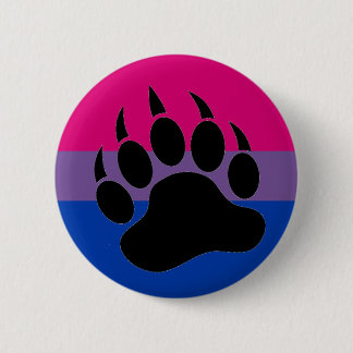 Macaron Rond 5 Cm Fierté bisexuelle d'ours
