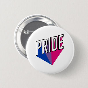 Macaron Rond 5 Cm Fierté bisexuelle éclatée