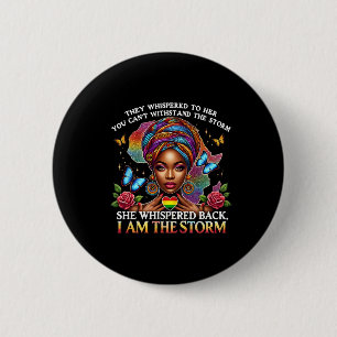 Macaron Rond 5 Cm Fierté Femme Noire Rétro Je Suis L'Inspiration De
