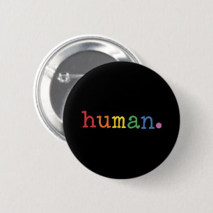 Macaron Rond 5 Cm Fierté humaine LGBT arc-en-ciel Égalité LGBTQ