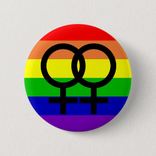 Macaron Rond 5 Cm Fierté lesbienne