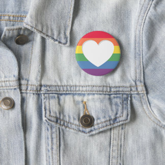 Macaron Rond 5 Cm Fierté LGBTQ L'amour est Love Button Pin