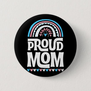 Macaron Rond 5 Cm Fierté transgenre de maman Drapeau Fête des mères