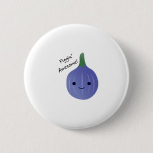 Macaron Rond 5 Cm Figgin Awesome Cute Kawaii Fig