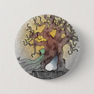 Macaron Rond 5 Cm Figure verte