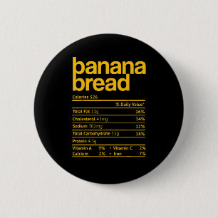 Macaron Rond 5 Cm Fil de Banane Nutrition Faits Drôle Thanksgiving C