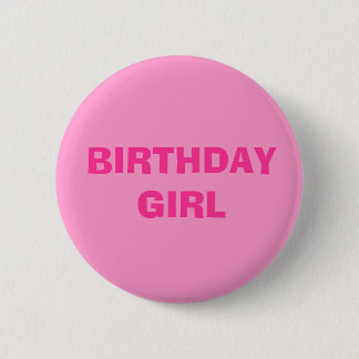 MACARON ROND 5 CM FILLE D'ANNIVERSAIRE