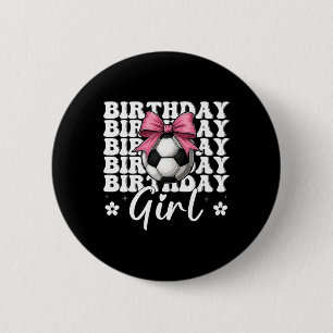 Macaron Rond 5 Cm Fille d'anniversaire Fille de foot Maman de foot C