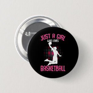 Macaron Rond 5 Cm Fille de basketball Femmes