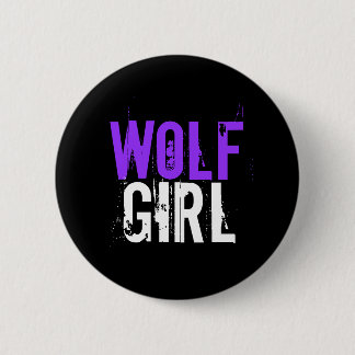 Macaron Rond 5 Cm Fille de loup