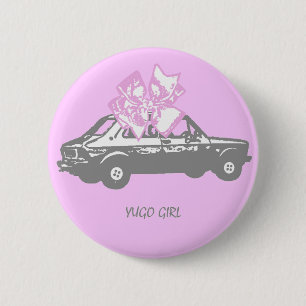 Macaron Rond 5 Cm Fille de Yugo