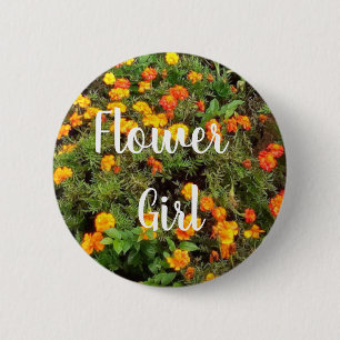 Macaron Rond 5 Cm fille des fleurs du Jardin Botanique Vintage