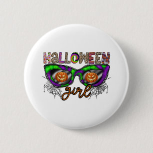 Macaron Rond 5 Cm Fille Halloween