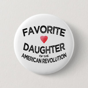 Macaron Rond 5 Cm Fille préférée Révolution américaine États-Unis pa
