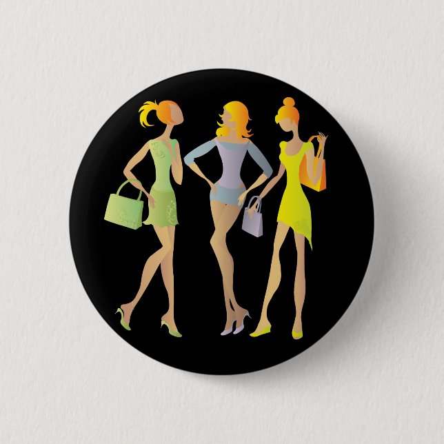 Macaron Rond 5 Cm filles (Devant)