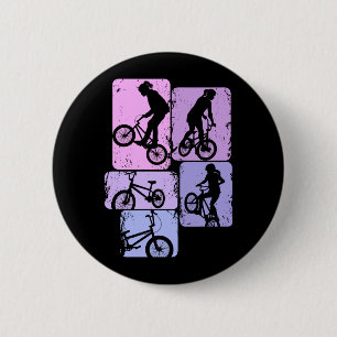 Macaron Rond 5 Cm Filles BMX vélo stunt enfants performance