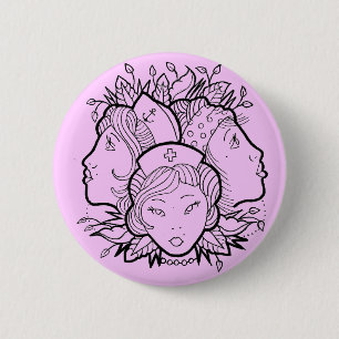 Macaron Rond 5 Cm filles de tatouage