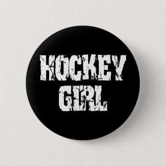 Macaron Rond 5 Cm Filles d'hockey de fille d'hockey