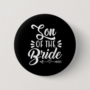 Macaron Rond 5 Cm Fils de la mariée, fête de mariage, famille, enter