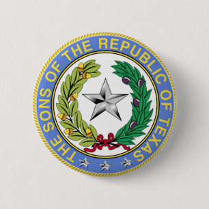 MACARON ROND 5 CM FILS DE LA RÉPUBLIQUE DU TEXAS