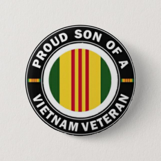 Macaron Rond 5 Cm Fils fier de bouton de vétérinaire du Vietnam (Devant)