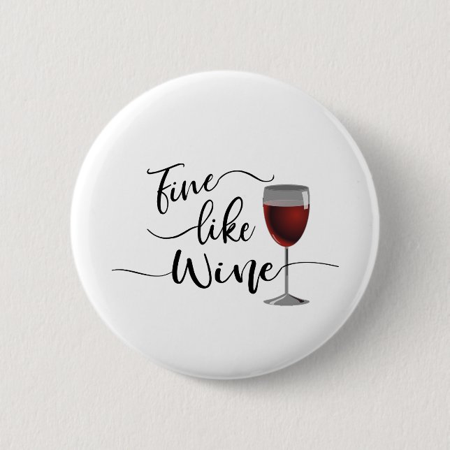 Macaron Rond 5 Cm Fin comme le vin (Devant)