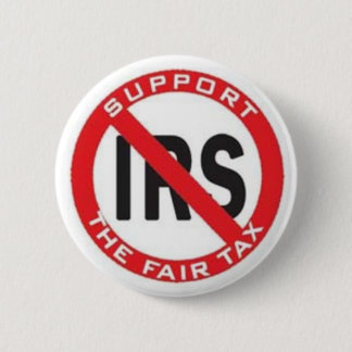 Macaron Rond 5 Cm Finissez l'IRS, soutenez le FairTax !