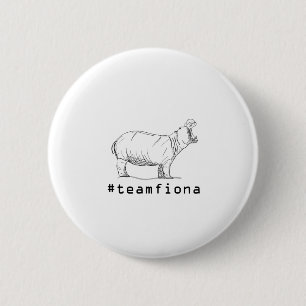 Macaron Rond 5 Cm Fiona l'hippopotame de #teamfiona d'hippopotame de
