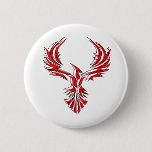 Macaron Rond 5 Cm Firebird - Phoenix