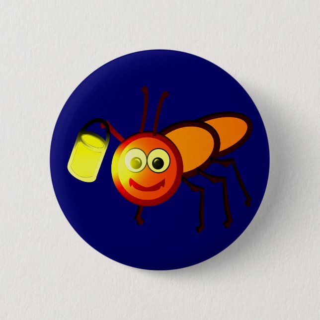 Macaron Rond 5 Cm Firefly firebug (Devant)