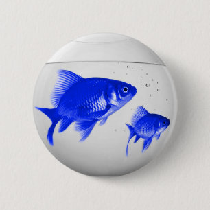 Macaron Rond 5 Cm Fishiles bleus