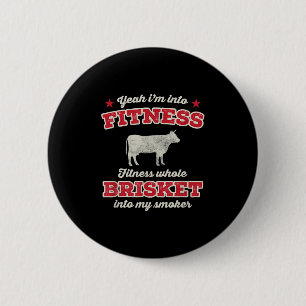 Macaron Rond 5 Cm Fitness Brisket Dans Mon Fumeur Funny Grill Bbq Me