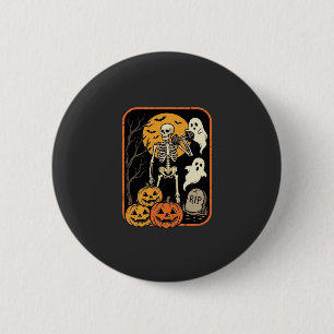 Macaron Rond 5 Cm Fitness Halloween squelette fantôme citrouille Wor