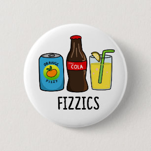 Macaron Rond 5 Cm Fizzics Funny Fizzy Cola Boissons Pun