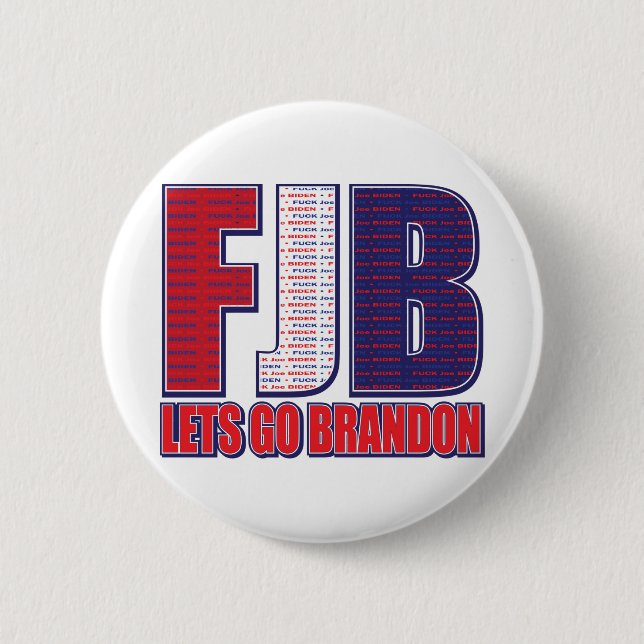 Macaron Rond 5 Cm FJB—Lets-Go-Brandon (Devant)