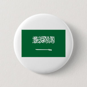 Macaron Rond 5 Cm Flag d'Arabie saoudite