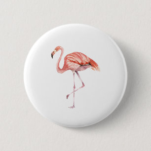Macaron Rond 5 Cm Flamant rose rose