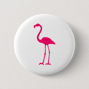 Macaron Rond 5 Cm Flamant rose rose vif