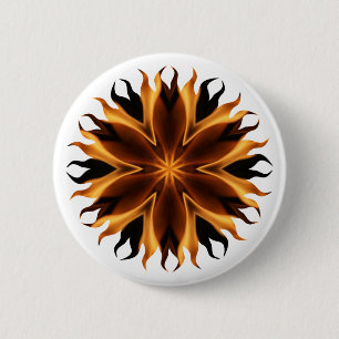 Macaron Rond 5 Cm Flames Button