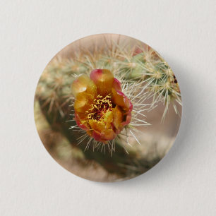 Macaron Rond 5 Cm Fleur de cactus de Cholla