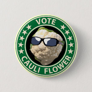 Macaron Rond 5 Cm Fleur de Cauli de vote