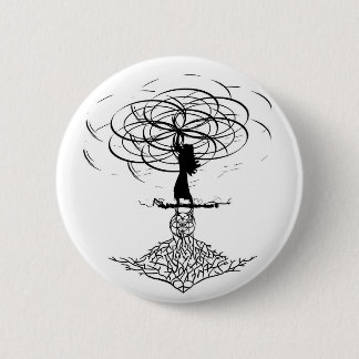 Macaron Rond 5 Cm Fleur de la vie