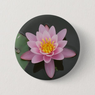 Macaron Rond 5 Cm Fleur de l'Asie Lotus